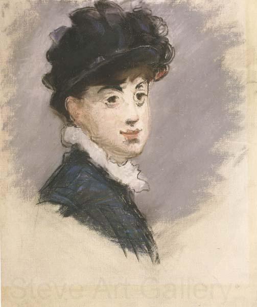 Edouard Manet La femme au chapeau noir (mk40) France oil painting art